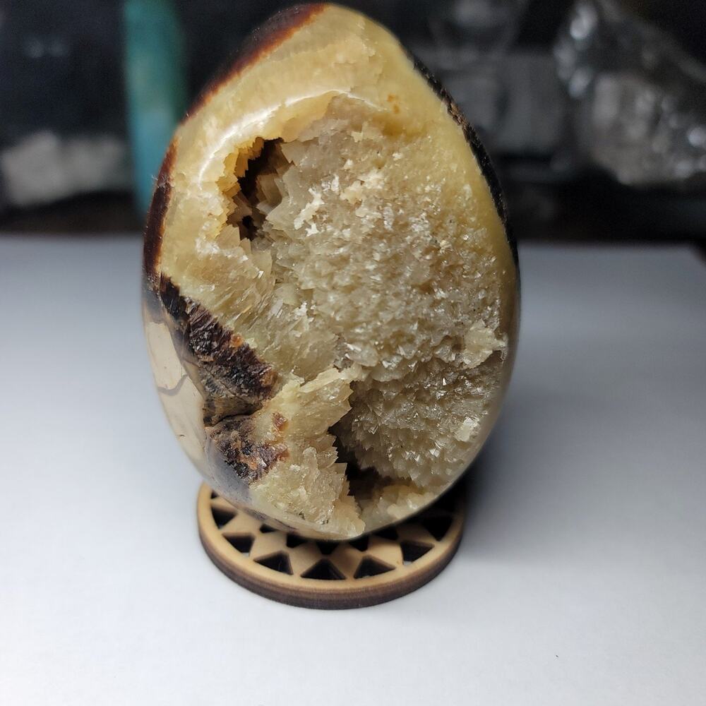Septarian Egg Shaped Sphere
